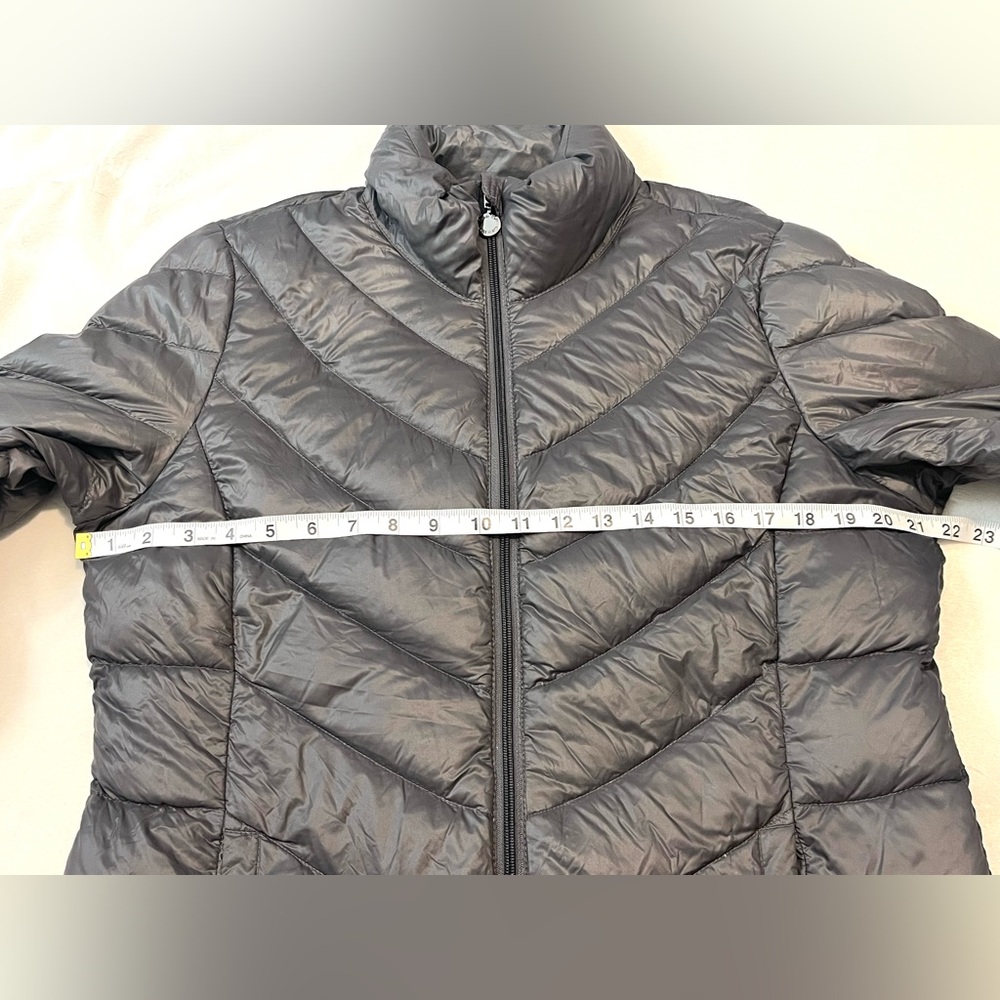 Calvin Klein Women's Charcoal Gray Packable Lightweight Down Puffer Jacket L - Picture 10 of 15